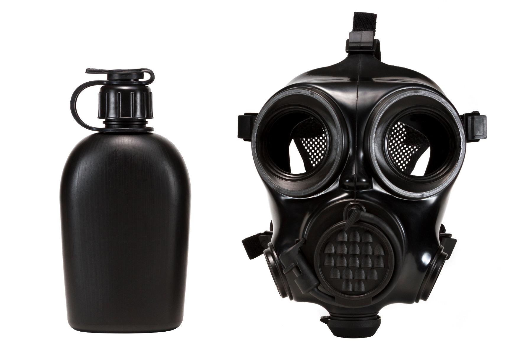 MIRA Safety CM-7M Military Gas Mask - Small | Includes Pre-installed Hydration System & Canteen | CBRN Protection Military Special Forces, Police Squads, and Rescue Teams
