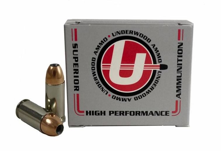 Underwood Ammo 9mm Luger Handgun Ammo - 124 Grain | +P+ | Jacketed Hollow Point | 20rd Box