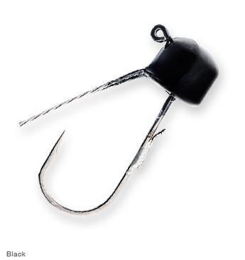 Z-Man FJHW15-02PK5 Finesse Shroomz Weedless Jighead, 1/5 oz, Black