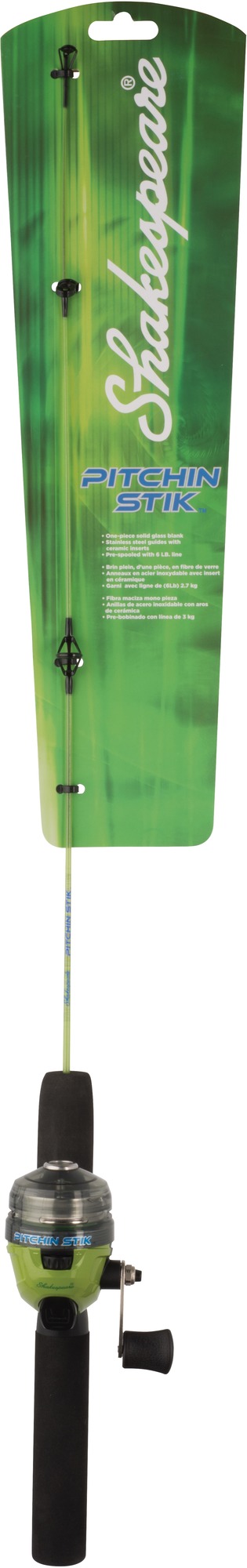 Shakespeare PITCHINSTK26CBO Pitchin Stik Spincast Combo, 6 size SC reel
