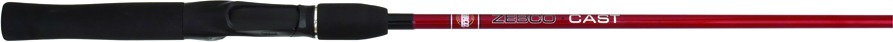 Zebco ZCASTC602MA Z-Cast Cast Rod 6', 2 Pc, Med, 1/4-3/8 oz Lures, 8