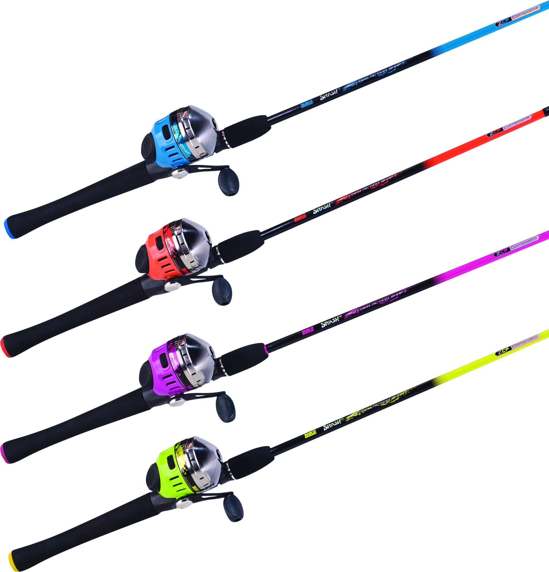Zebco SPLSC602M Splash Spincast Combo 6' 2pc Med EVA/Fiberglass