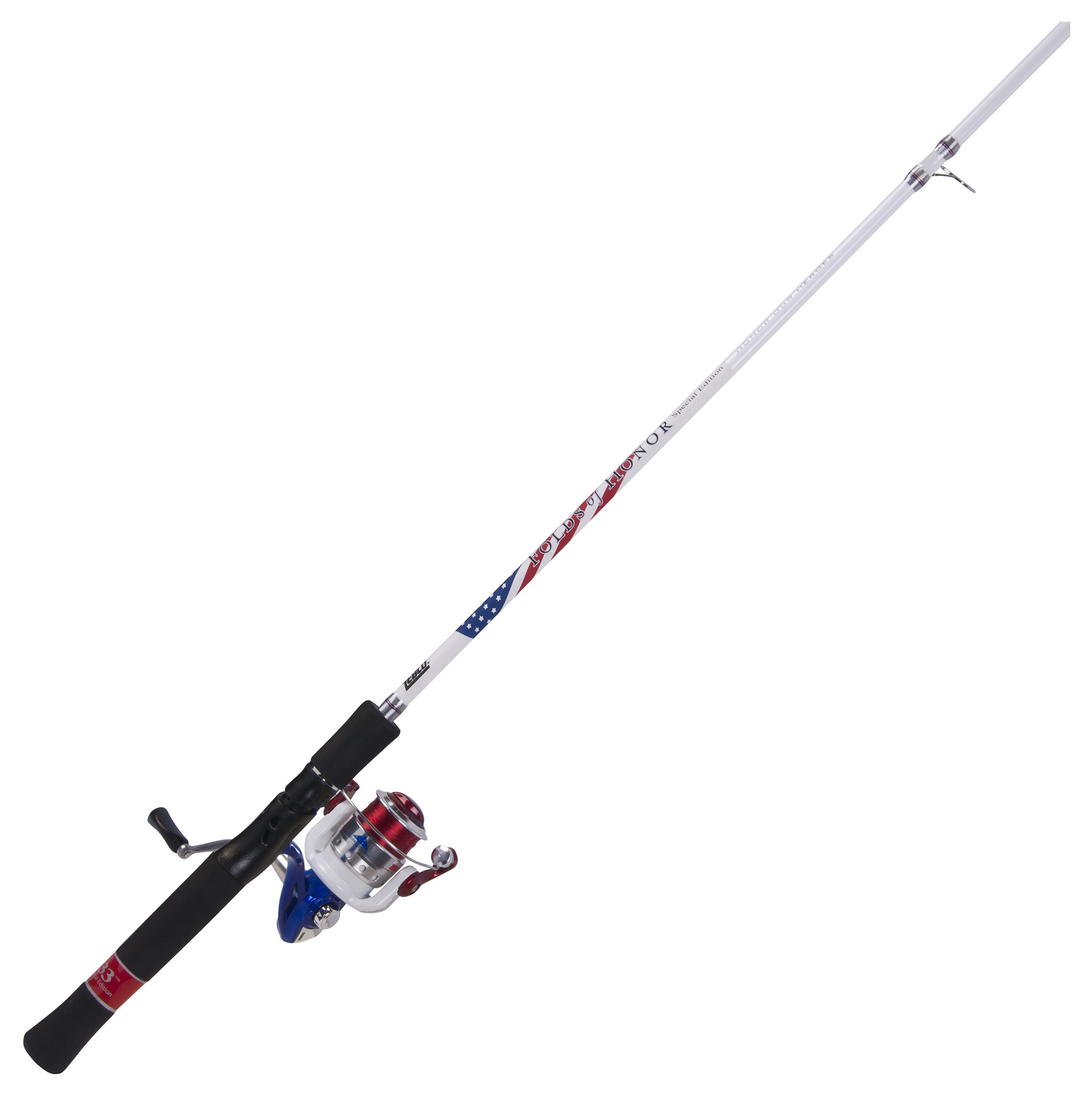 Zebco FOHLS20602M.NS4 Fold of Honor Spinning combo 6' 2pc, Med