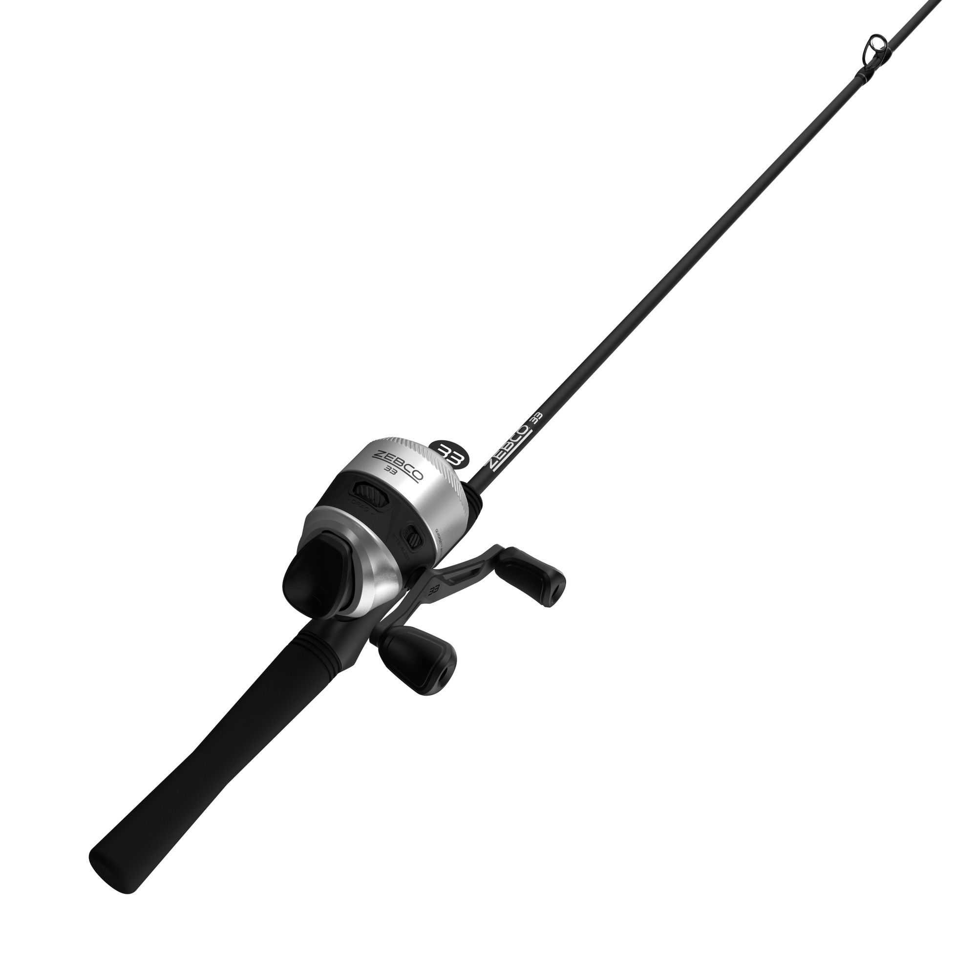 Zebco 33602MA.NS4 33 with 6' 2pc Med Rod Spincast Combo 10lb