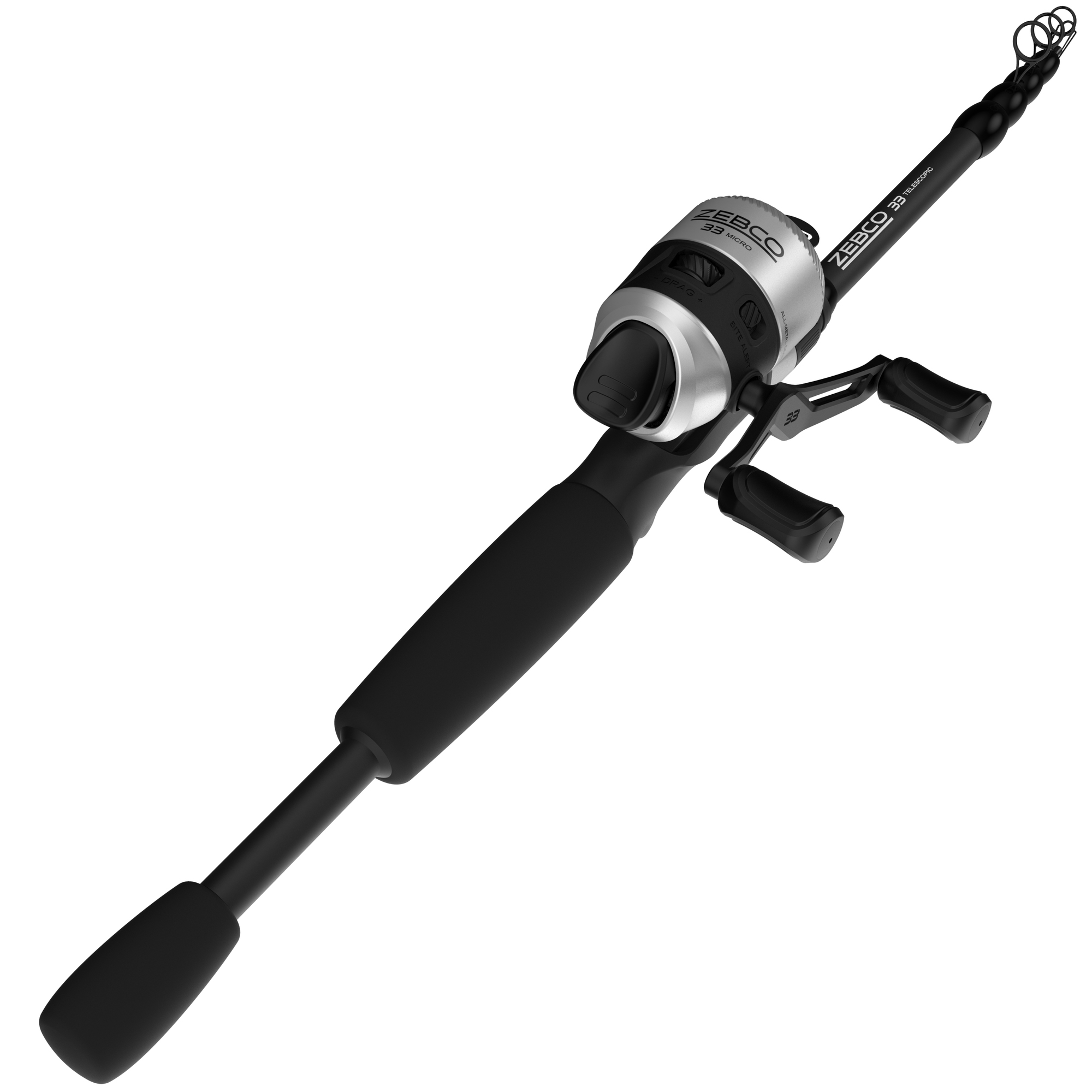 Zebco 33MCN505ULTEL.FB4 33 Micro Tele Spincast Combo, 4 lb line,5'