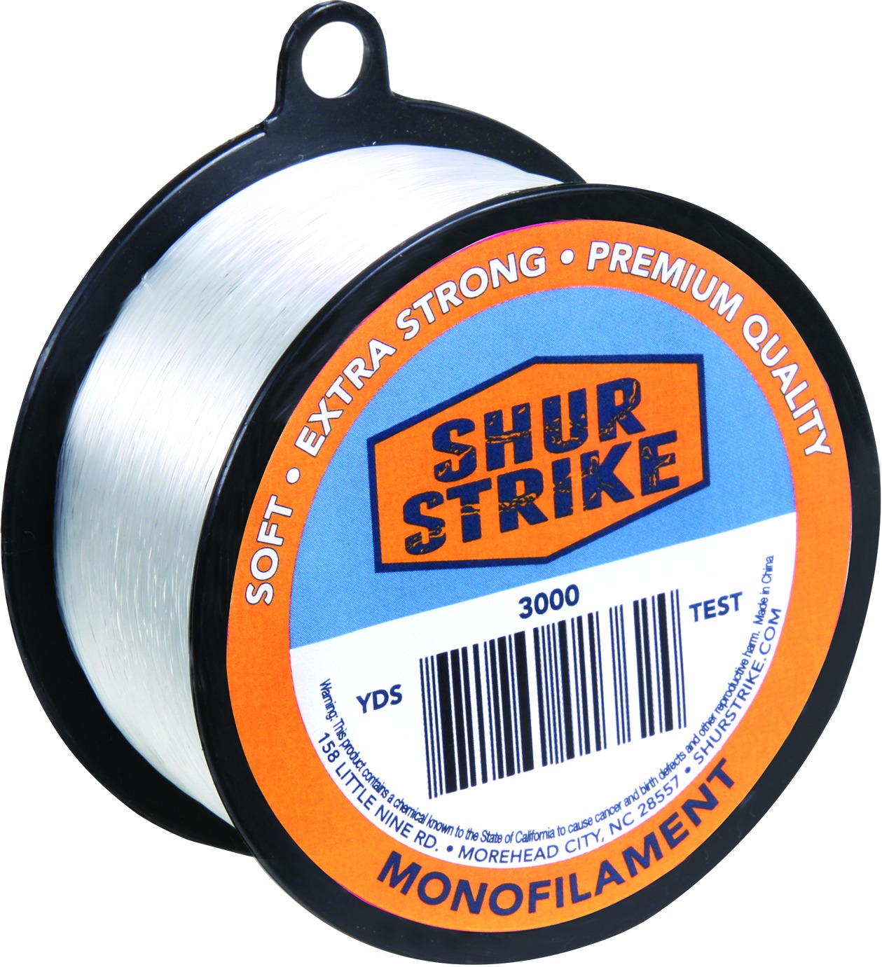 Shur Strike 3000-12 Bulk Mono 1/8lb Spool 12lb 500yd