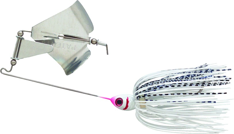 Booyah BYB14605 Buzz Bait, 1/4 oz Snow White Shad