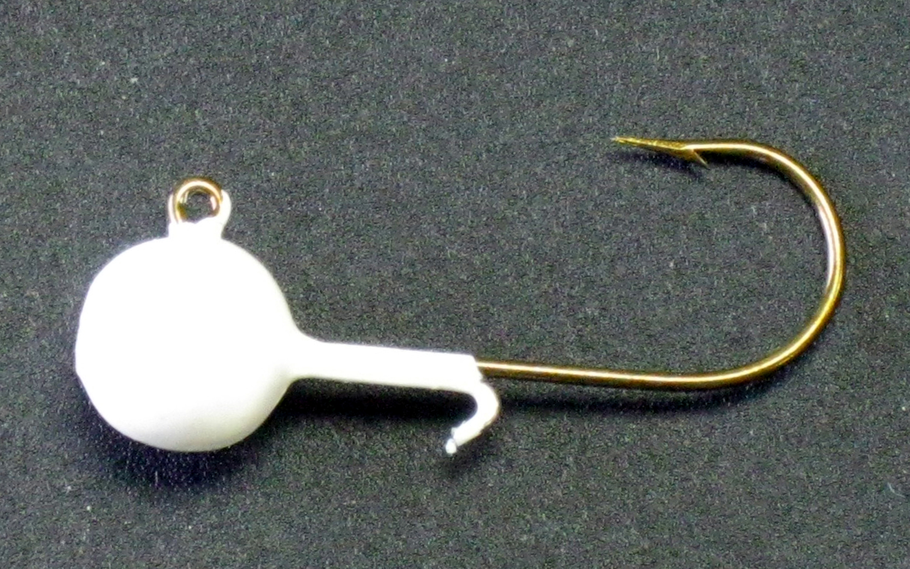 Kalin's TJ10WH-116 Triple Threat Crappie Jighead, 1/16 oz, White