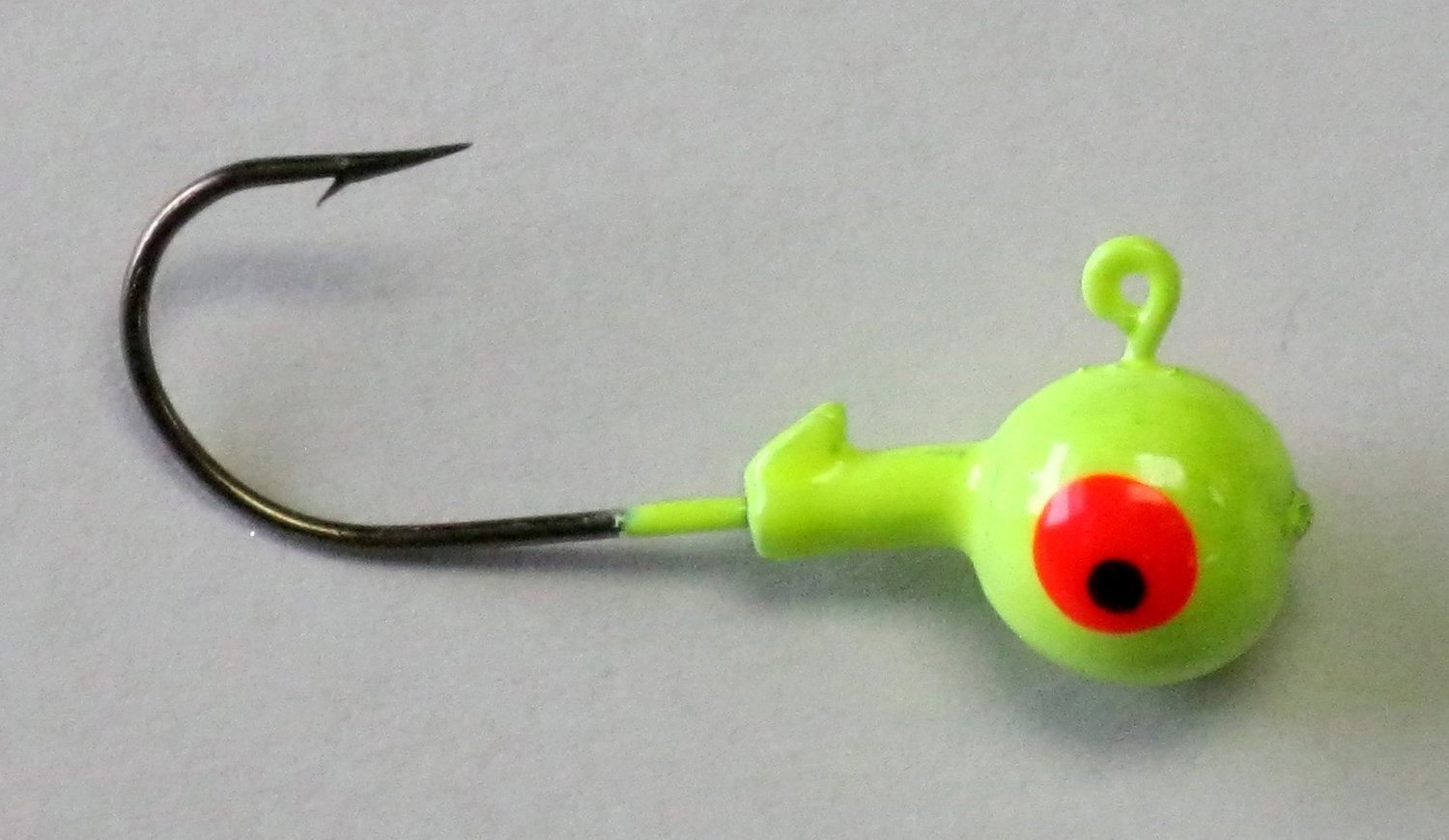 Kalin's RH18-3 Roundhead Jig, 1/8 oz, Sz 1 Hook, Chartreuse, 10/Pack