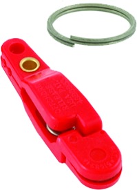 Off Shore OR16 Pro Snap Weight Clip W/Split Ring Red 2 Pk