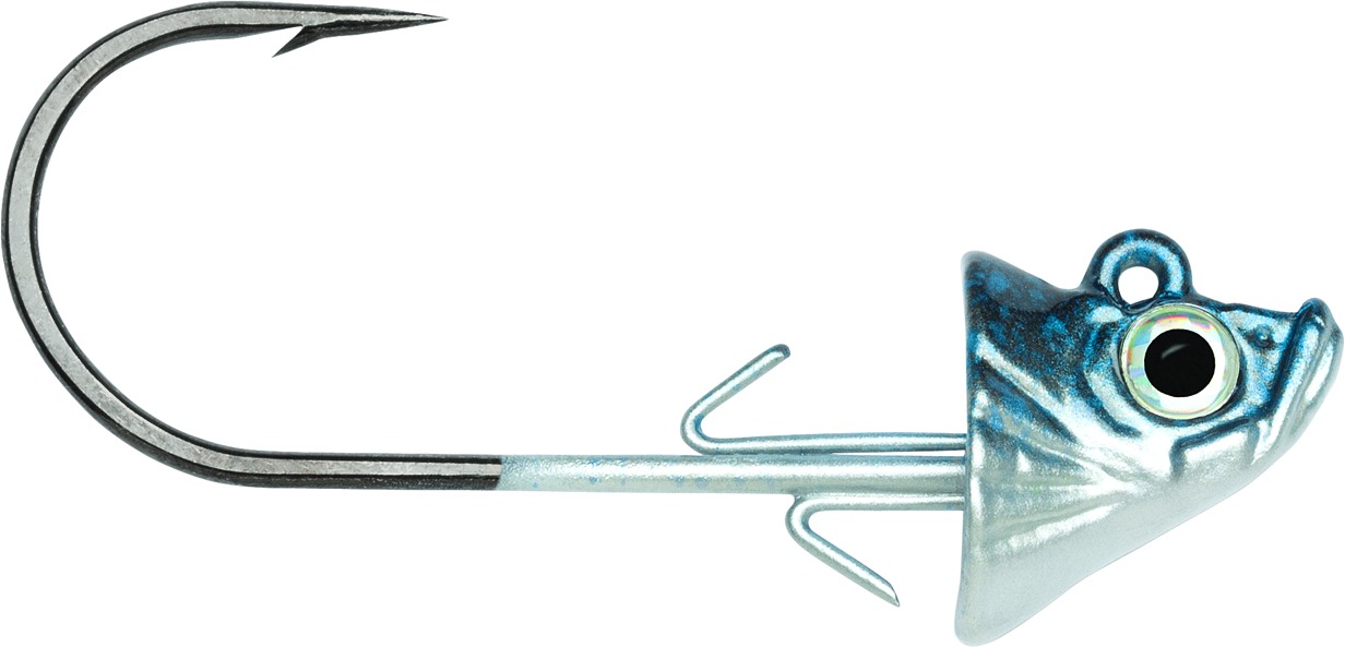 VMC SBJ14-BSD Swimbait Jig, 1/4 oz 3/0 Hook,Blue Shad,3 Piece