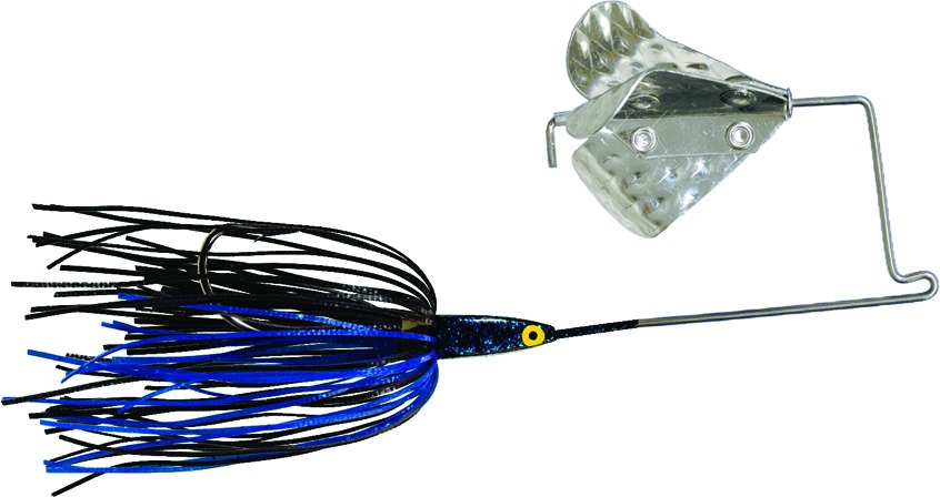 Strike King 316BM-76 Tri-Wing Buzz King Buzzbait, 3/16 oz, Black &