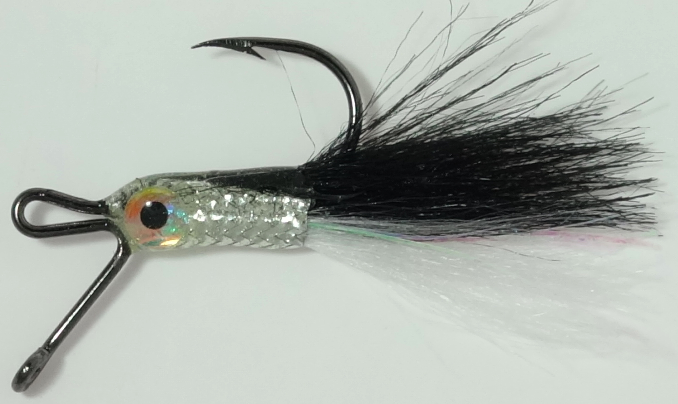 Standout LSSH1-141 Live Shot'n Shiner Blk Shad, size 1 hook, 2pk