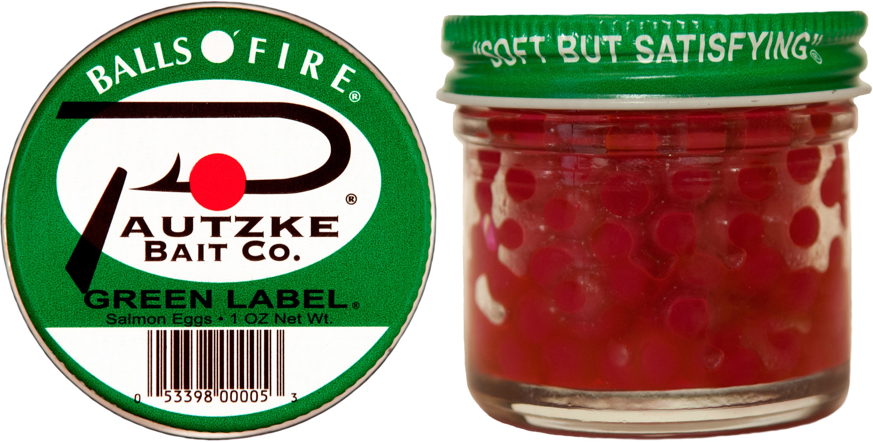 Pautzke PGRNL Balls o' Fire Salmon Eggs Green 1oz