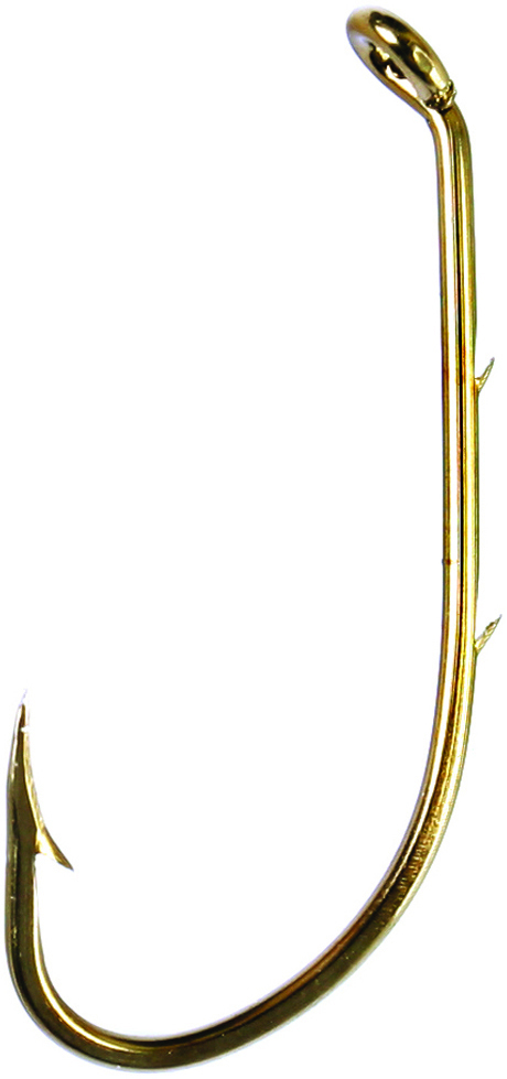 Eagle Claw 181AH-6 Baitholder Hook Size 6, Curved/Forged, 2 Sliced