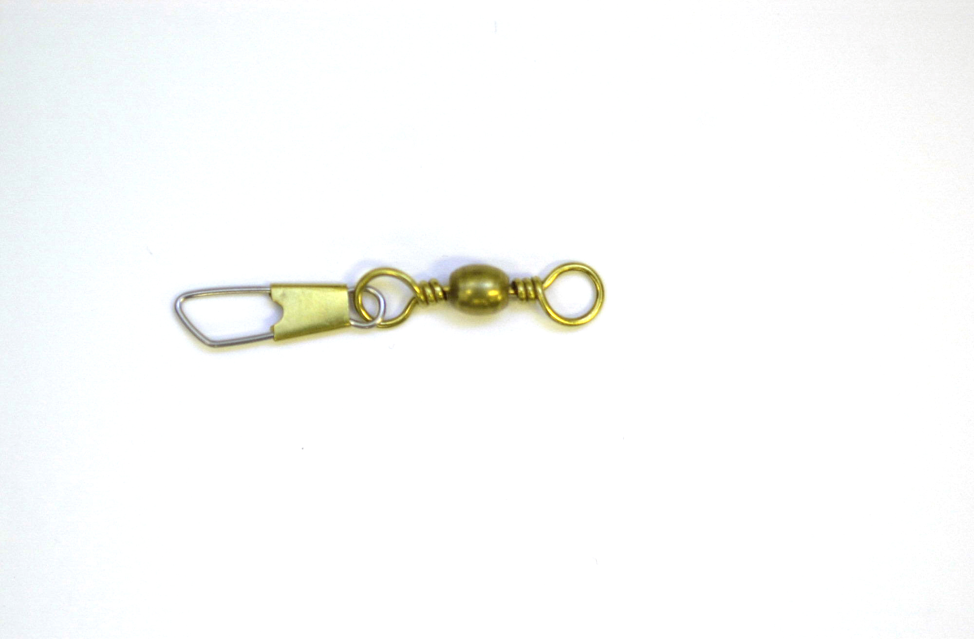 Eagle Claw 01041-003 Barrel Swivel Sz3 w/Safety Snap Brass 4Pk