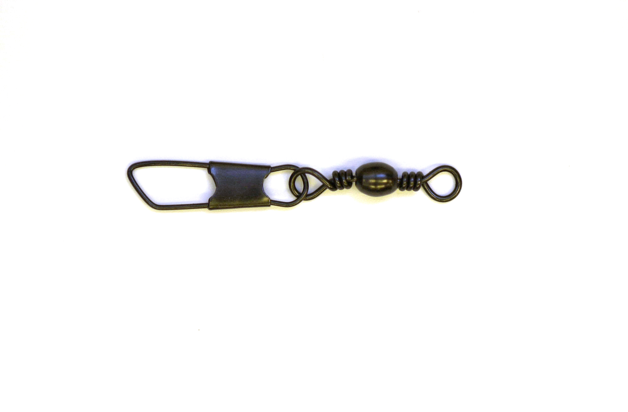 Eagle Claw 01042-014 Barrel Swivel Sz14 w/Safety Snap Black 7Pk