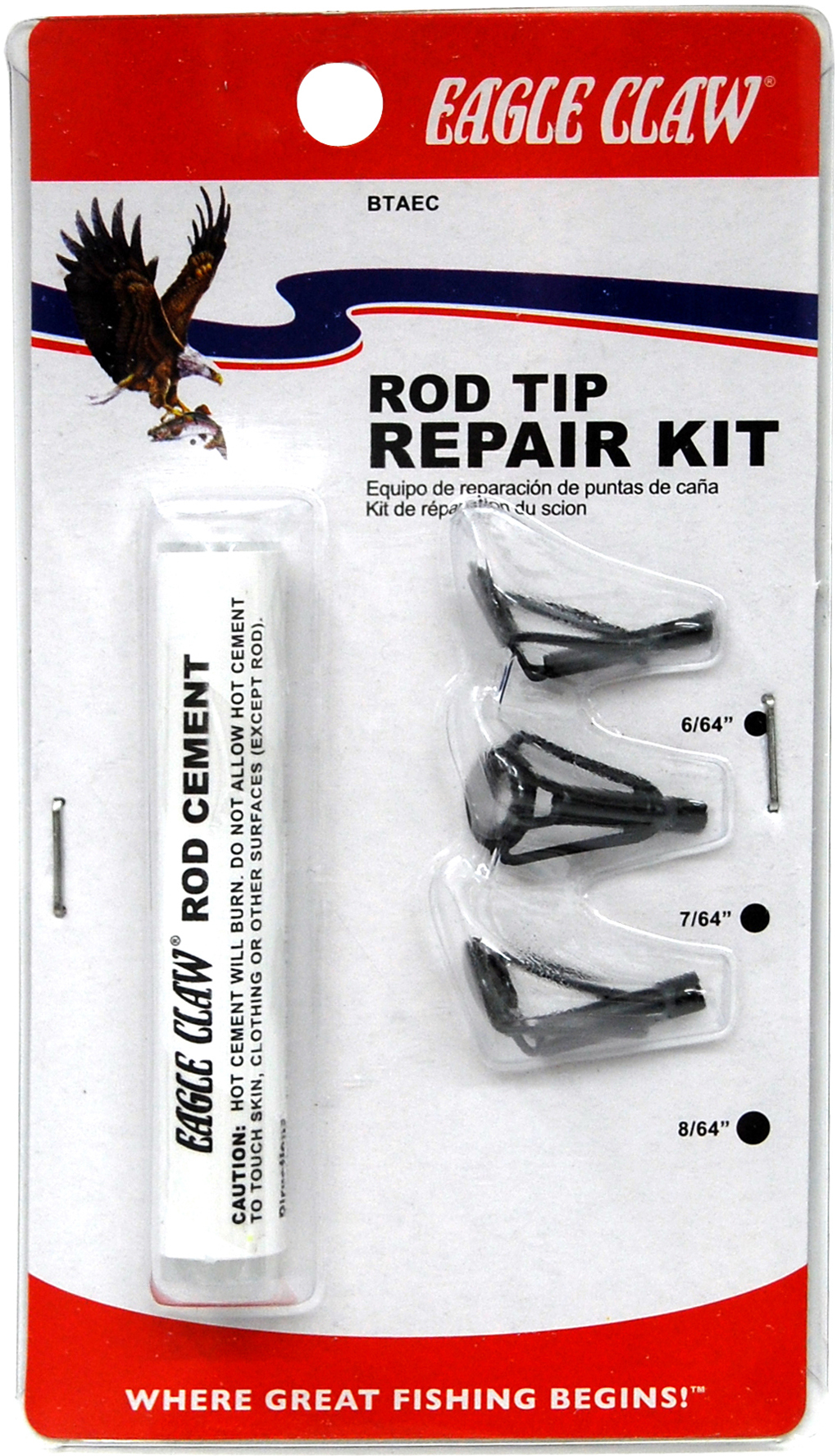 Eagle Claw BTAEC Rodtip Repair Kit w/Glue