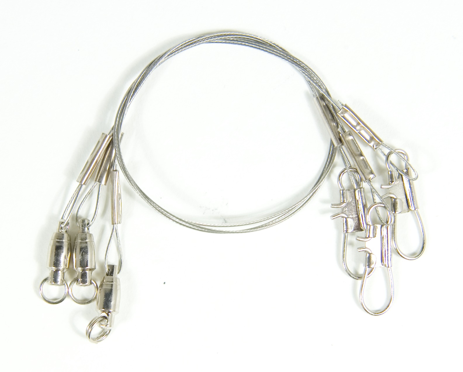 Eagle Claw LSBBB20-6 Lazer Sharp Steel Leader w/Ball Bearing Swivel