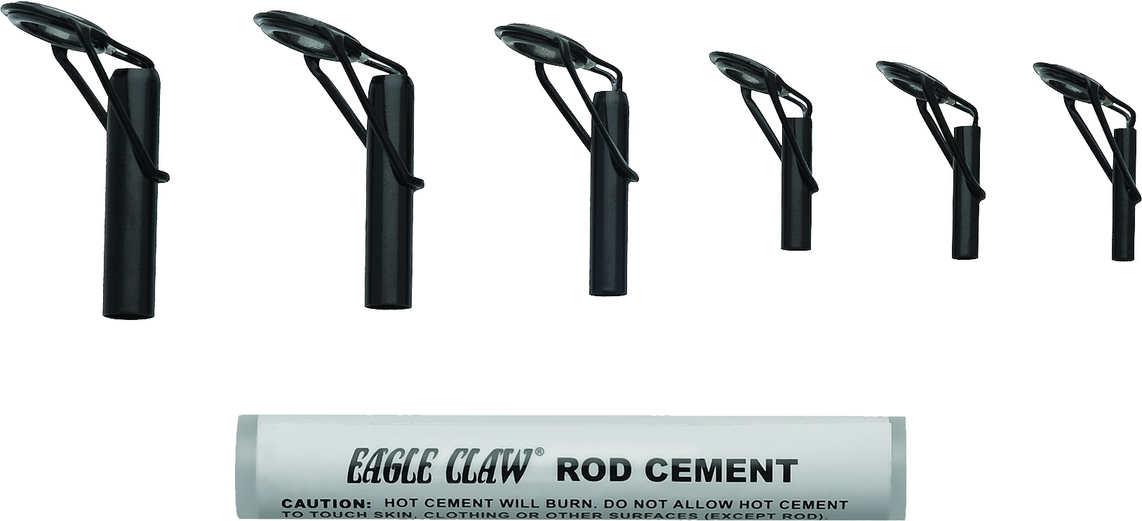 Eagle Claw AHDRTK Heavy Duty & Standar Rod Tip Repair Kit Black 6