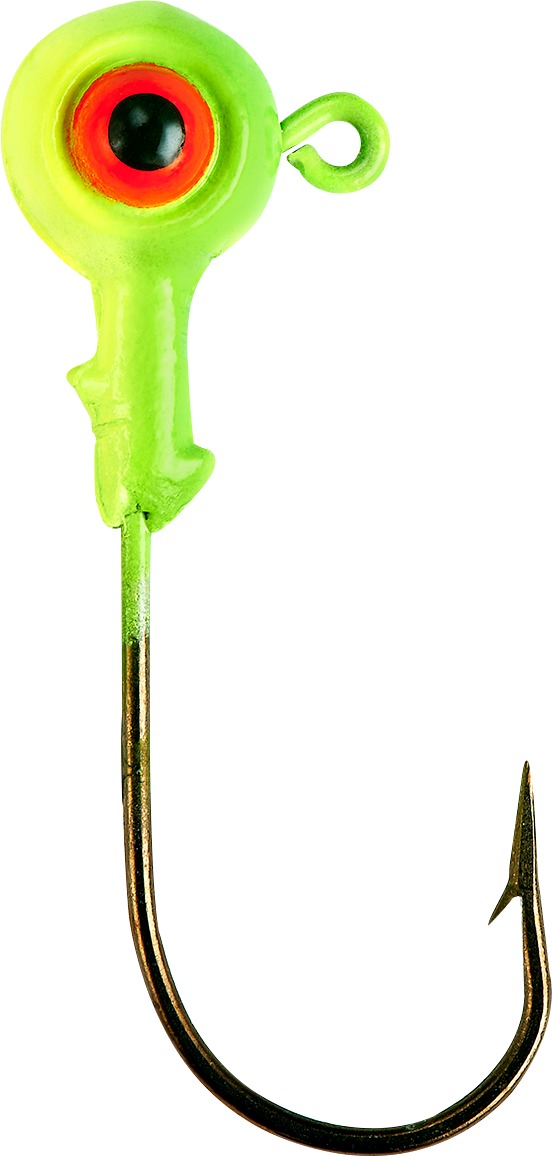 Lindy LJG339 Jig, 1/8 oz Chartreuse Grn/Chartreuse Yellow