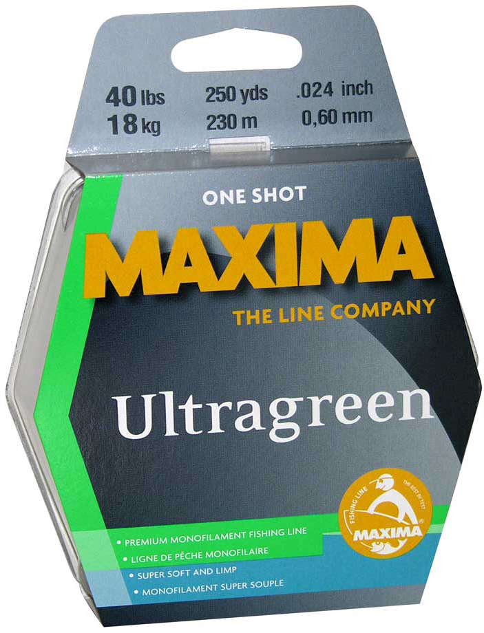 Maxima MOSS-12 Ultragreen Mono Line 1-Shot Spool 12lb 220yd