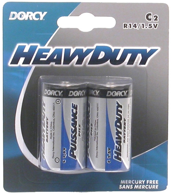 Dorcy 41-1525 Heavy Duty C Batteries 2-Pack