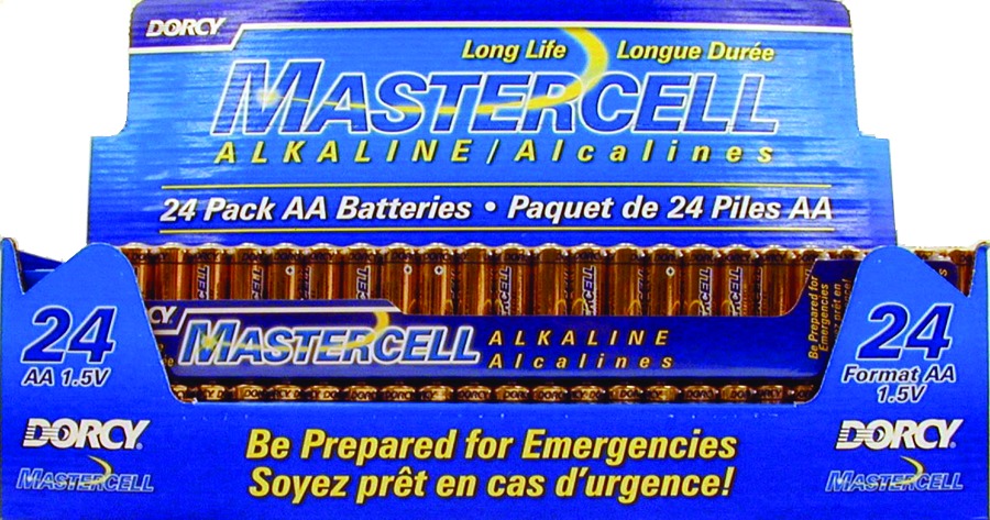 Dorcy 41-1631 Mastercell AA Alkaline Batteries 24-Pack