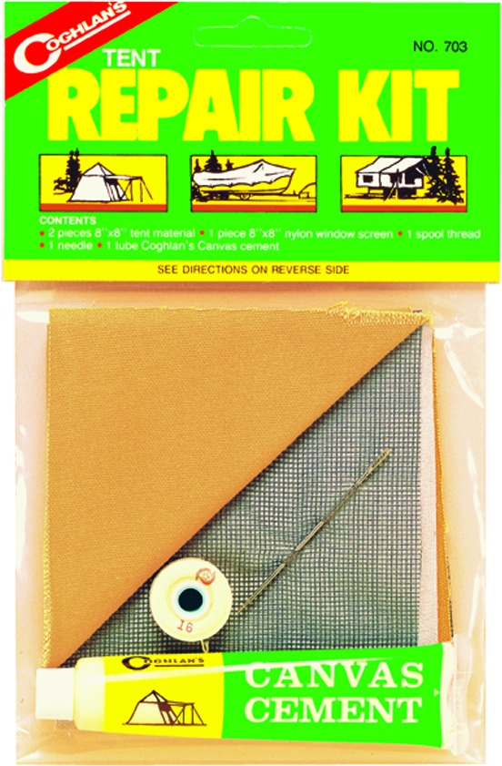 Coghlans 703 Tent Repair Kit Instructions Included