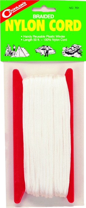 Coghlans 701 Braided Nylon Cord Wht