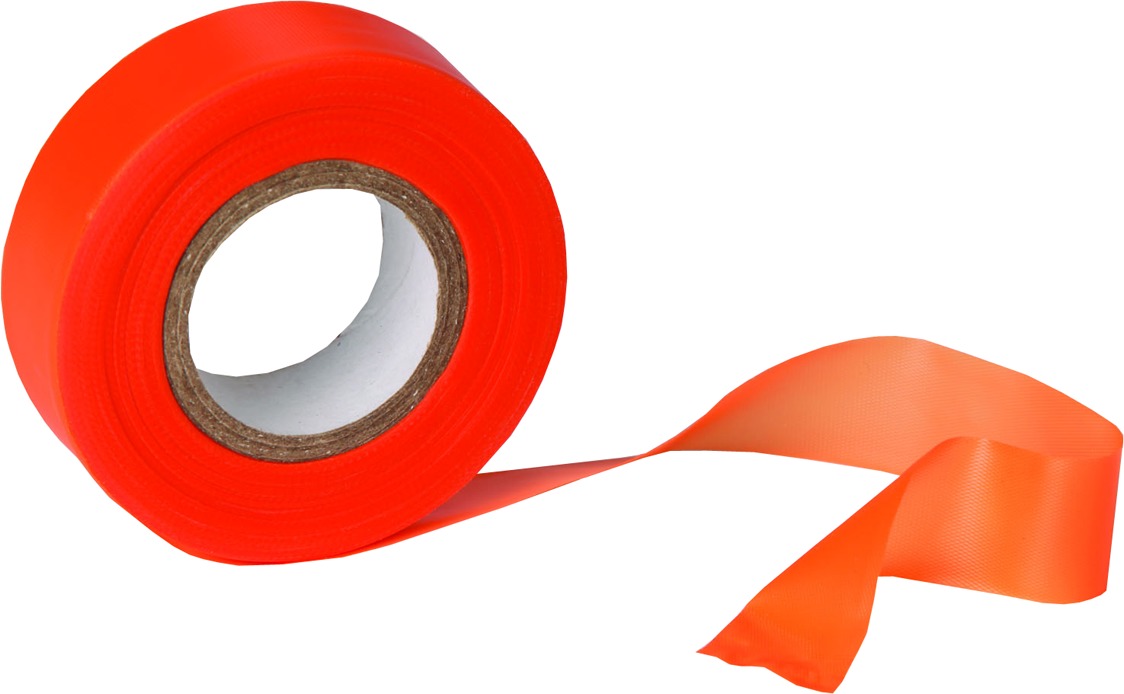 Big Game CR67-V Reflective Marking Tape, Bright Orange, 1