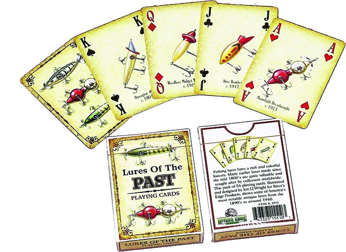 Rivers Edge 1550 Playing Cards - Antique Lures