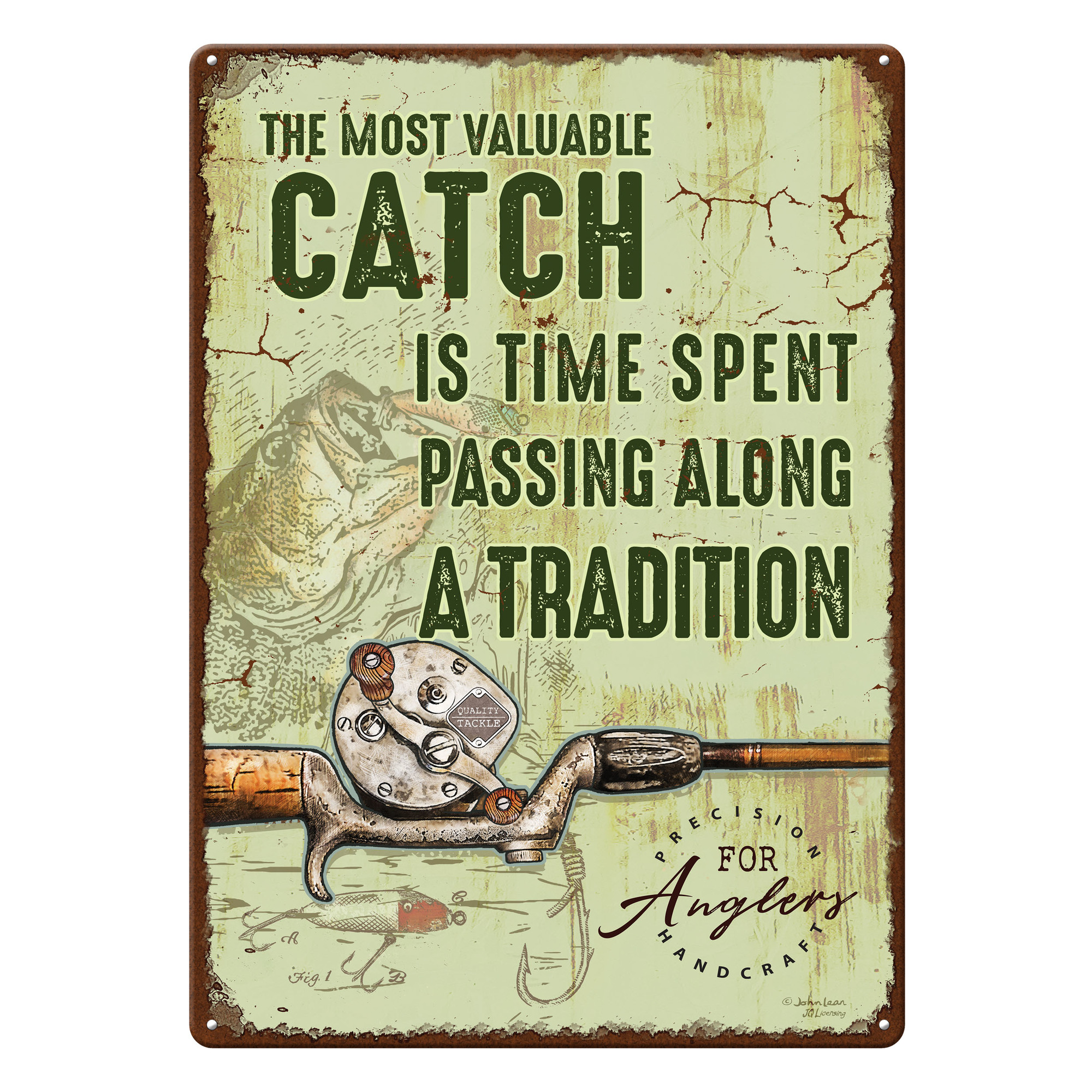 Rivers Edge 4505 Tin Sign 12in x 17in - Welcome Camp