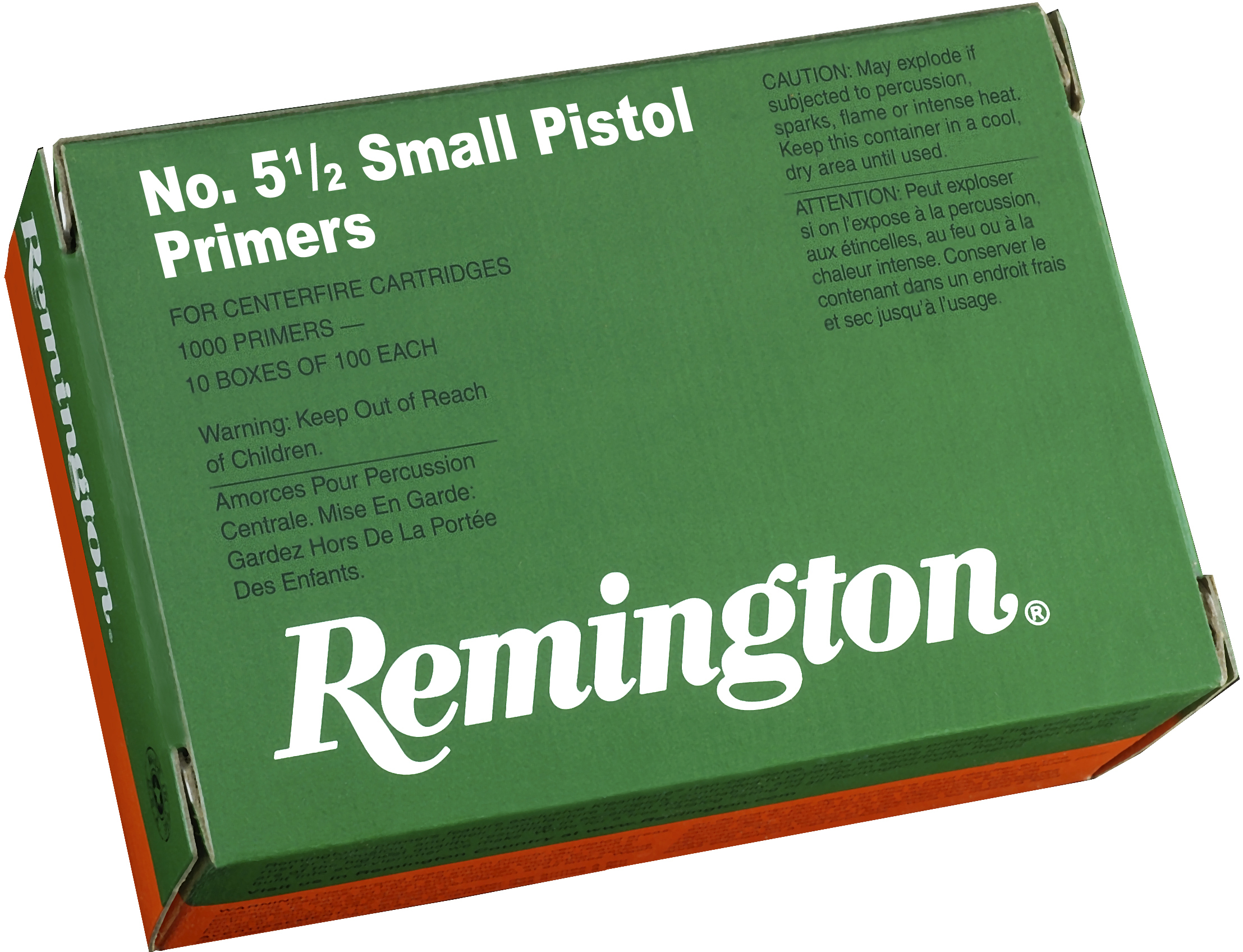 Remington X22626 Centerfire Primers 5-1/2 Small Mag Pistol Primers