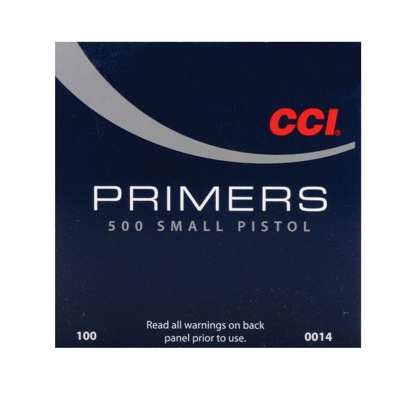 CCI 0014 500 Std Small Pistol Primer, 100 Ct