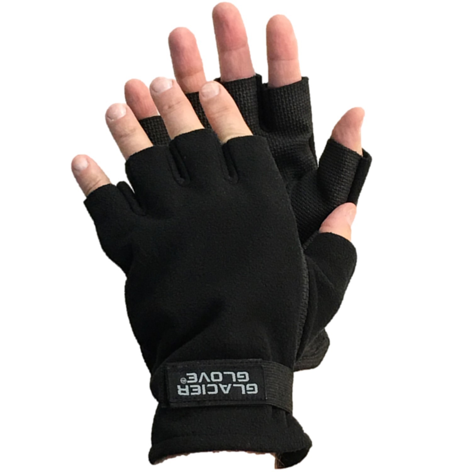 Glacier 757BK-L Fleece Glove Lg Windproof neoprene palm