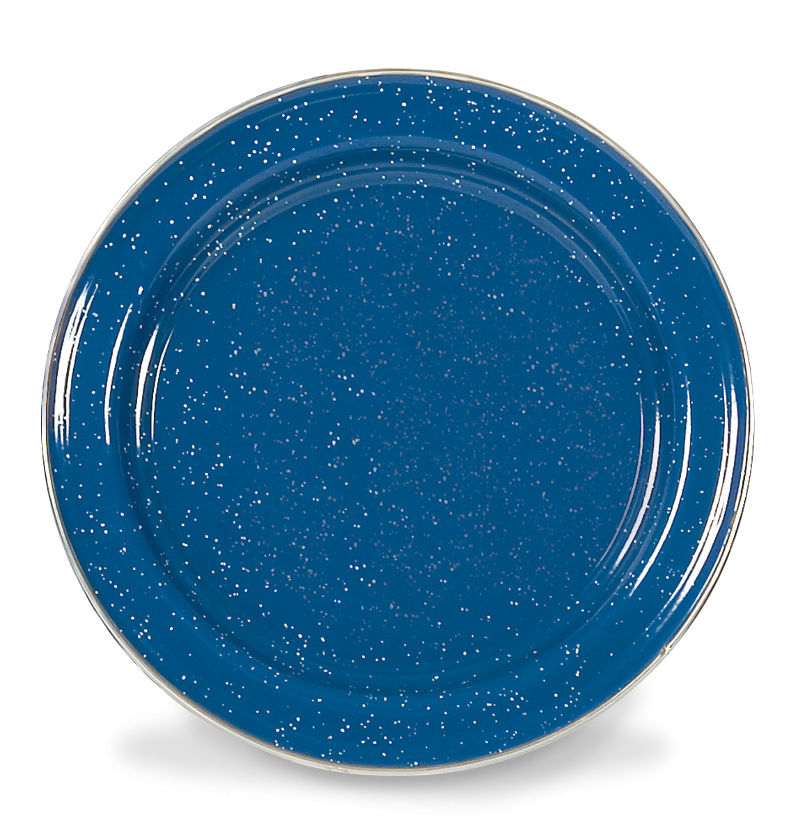 Stansport 15741 Enamel Dinner Plate - Stainless Edge - 10 Inch