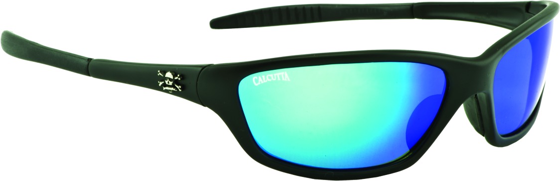 Calcutta TL1BM Tellico Sunglasses Matte Black Frame/Blue Mirror Lens