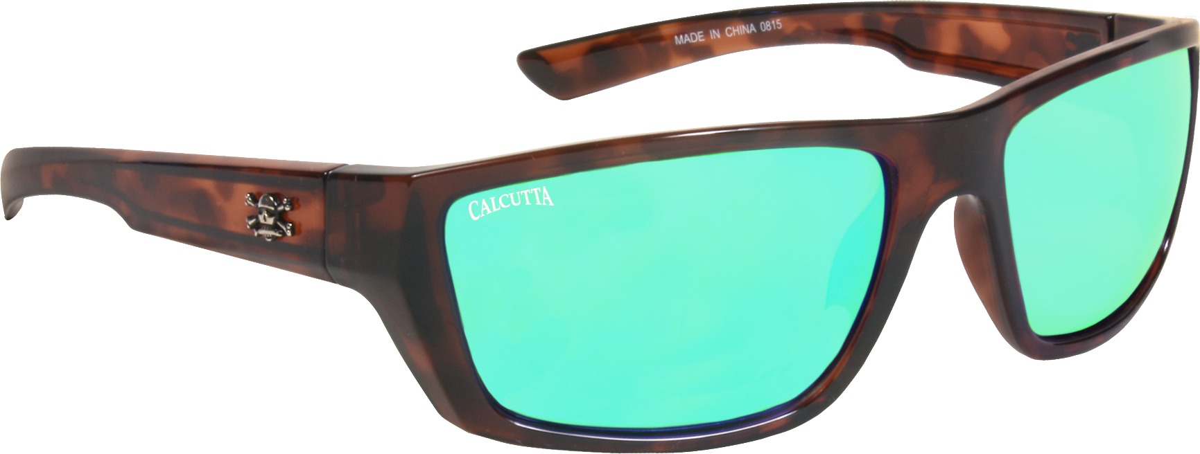 Calcutta SW1GMTORT Shock Wave Sunglasses Tortoise Frame Green