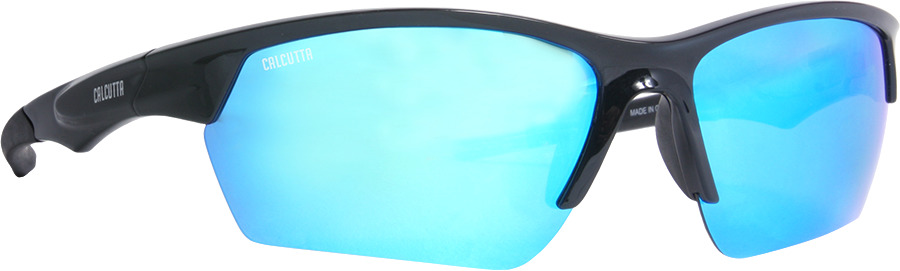 Calcutta FS1BM First Strike Sunglasses Shiny Black Frame Blue