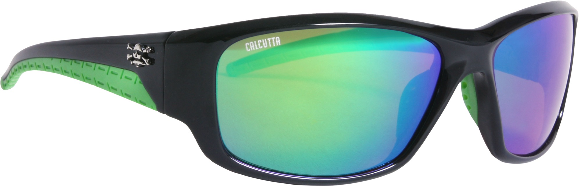 Calcutta J1GM Jost Shiny Black Frame Green Mirror Lens