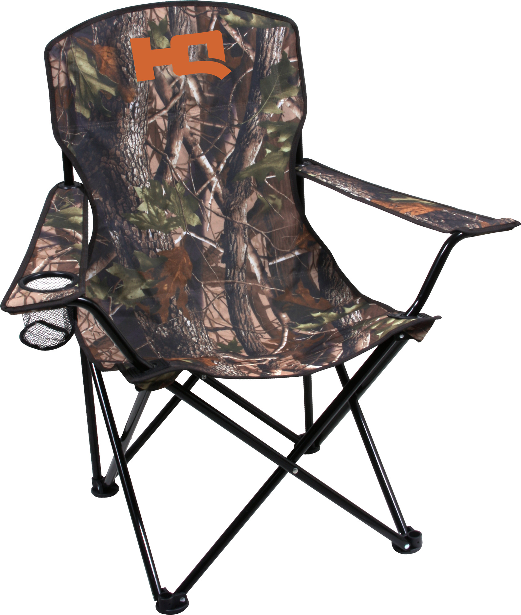 HQ Outfitters DS-2002AHA Folding Chair with Carry Bag Camo 19mm Frame