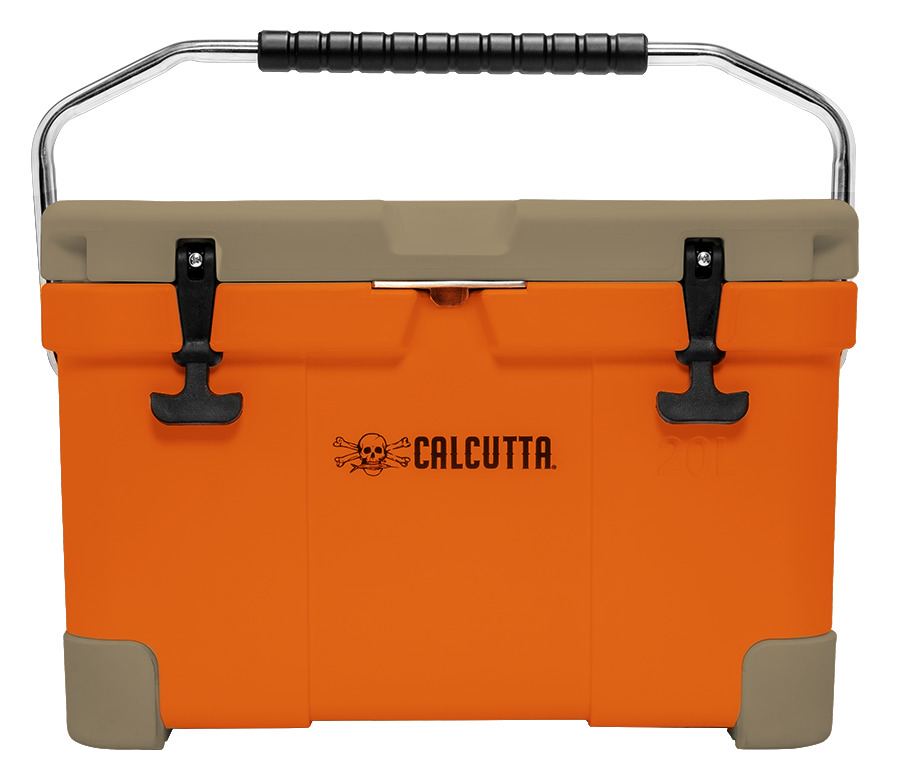 Calcutta CCOTG2-20 Renegade Cooler 20 Liter Orange w/ tan lid, w/LED