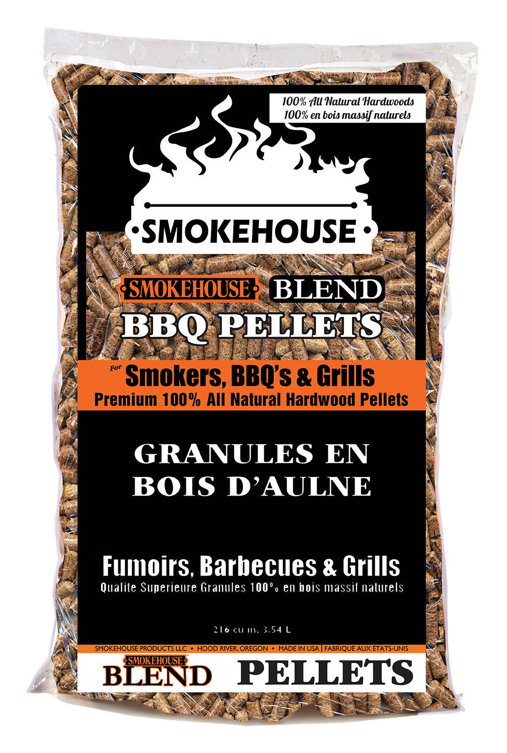 Smokehouse 9799-020-0000 BBQ Pellets 5# Bag - Smokehouse Blend