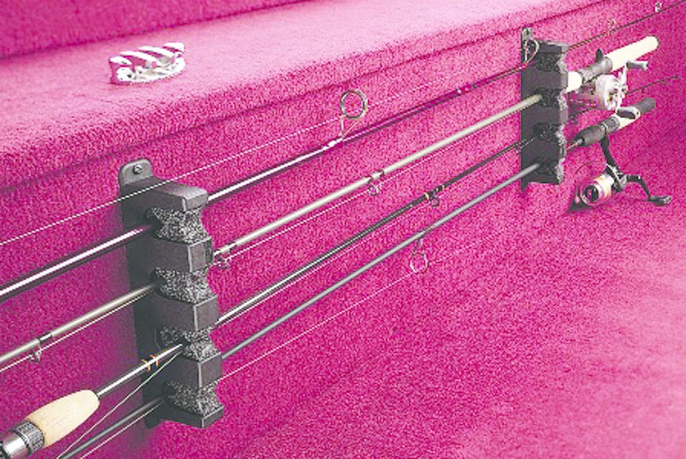 Berkley HR4 4 Place Horizontal Rod Rack Black