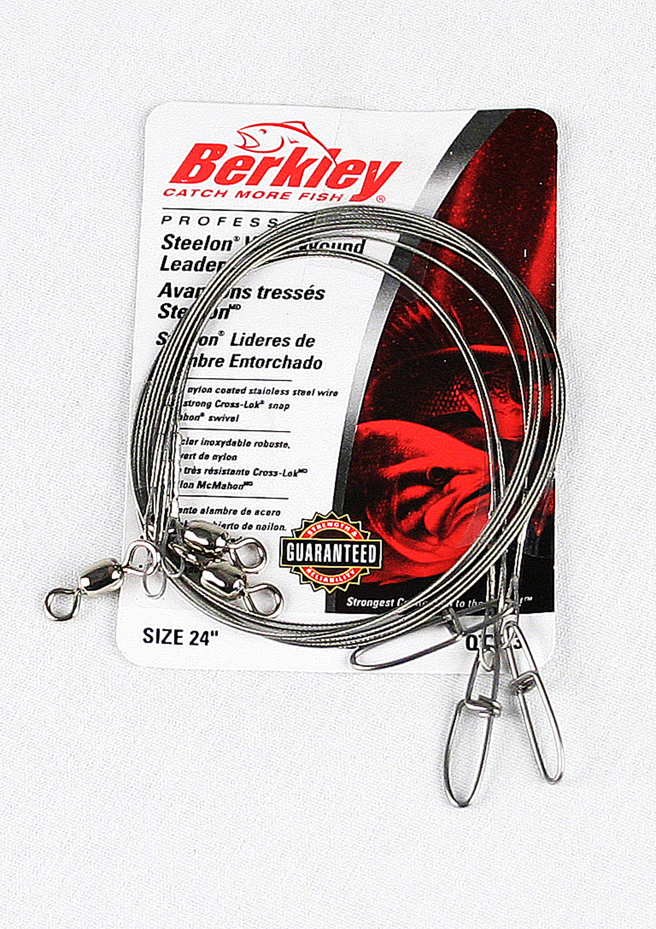 Berkley 3W2445 Wire Wound Steelon Leader 3Pack 24