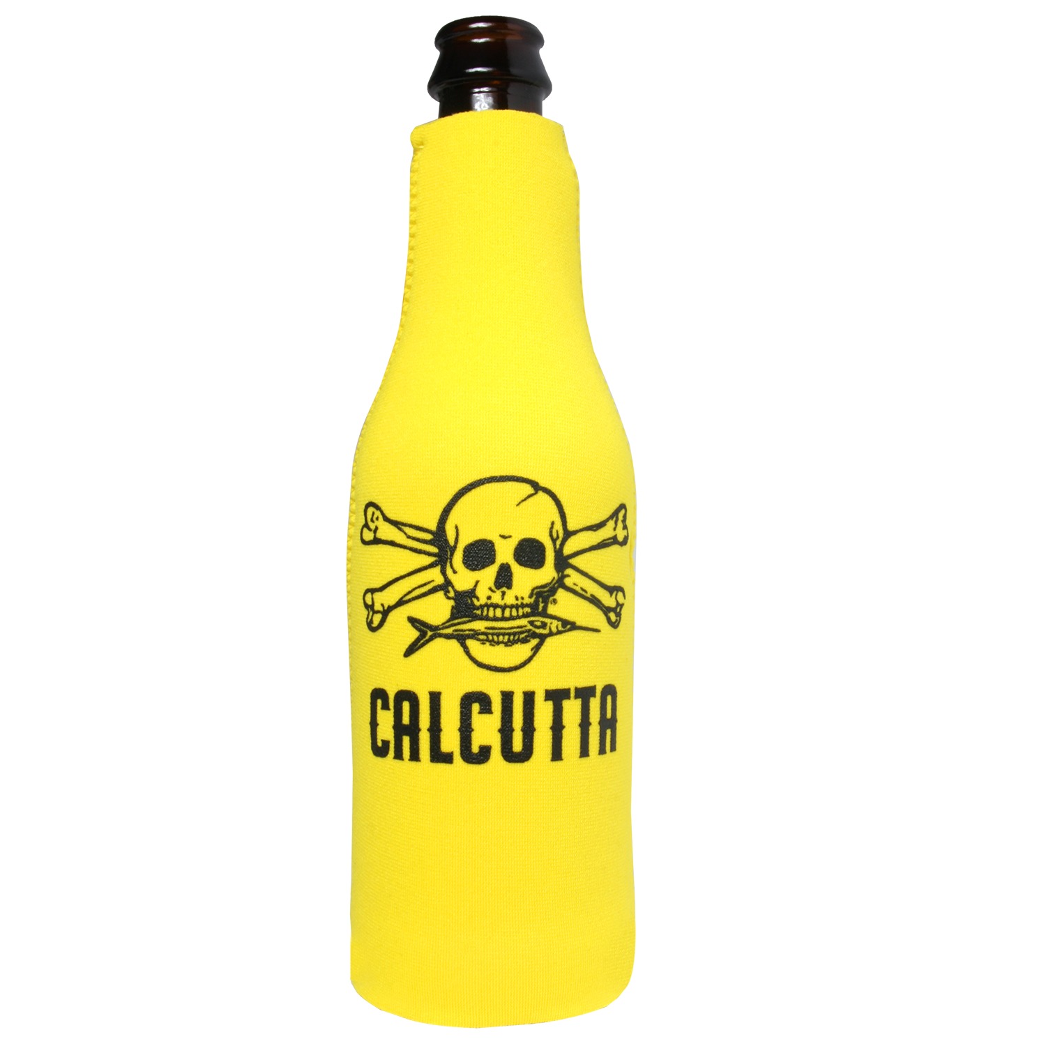Calcutta CBCYL Bottle Cooler Yellow w/Blk Logo