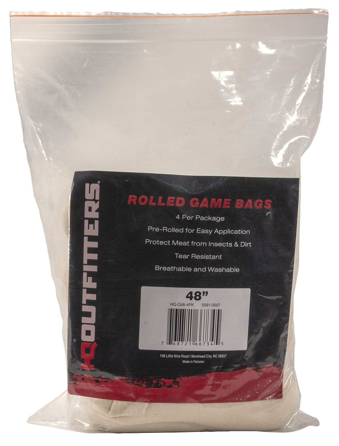 HQ Outfitters HQ-Q48-4PK Rolled Quarter Bag, 48