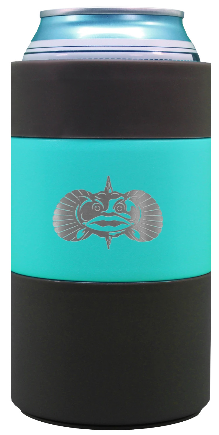 Toadfish TFCCOOLER-TEAL Non-tipping Can Cooler, Stainless Steel - Teal