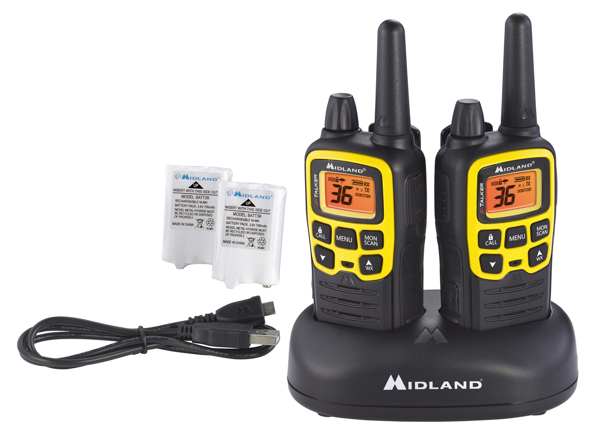 Midland T61VP3 2 - Way FRS/GMRS Radios 32 - Mile, 22, CH +14, 121